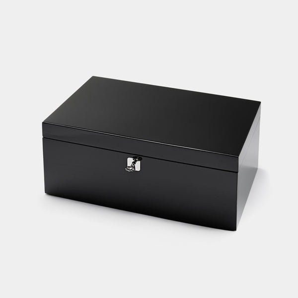 Luxusní box na 5 hodinek ANTORINI, černý lak-ANTORINI®