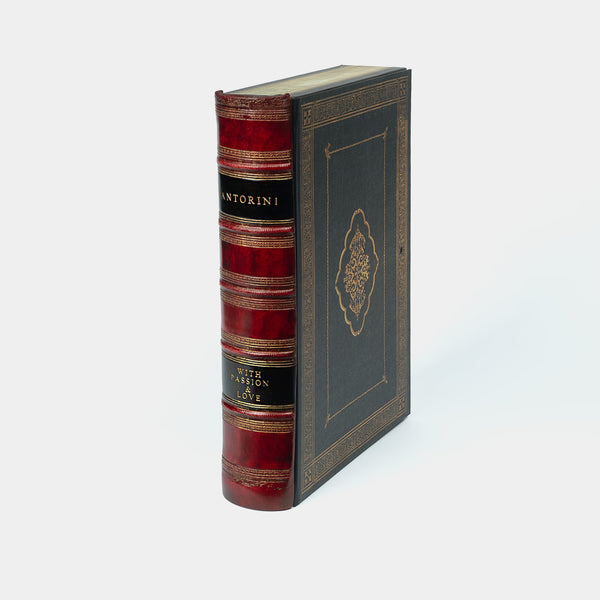 ANTORINI box na dokumenty v podobě historické knihy, červený-ANTORINI®