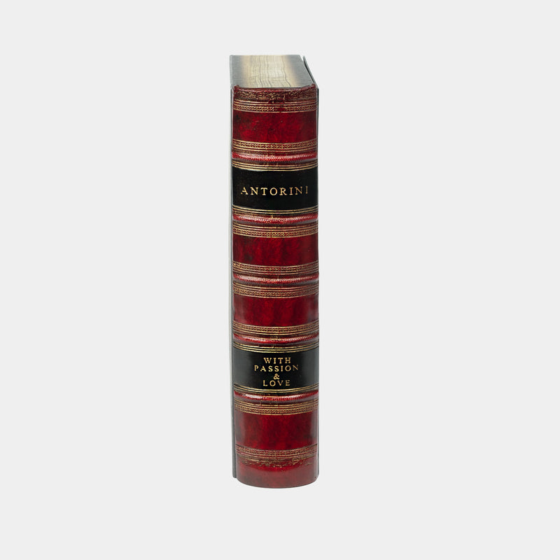 ANTORINI box na dokumenty v podobě historické knihy, červený-ANTORINI®