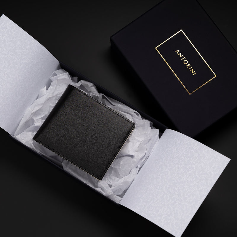 Pánská luxusní peněženka Elite, černo krémová (4036455104556)