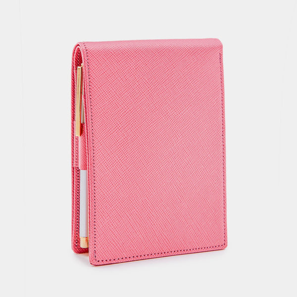 Dámský růžový zápisník, růžový, saffiano-ANTORINI®