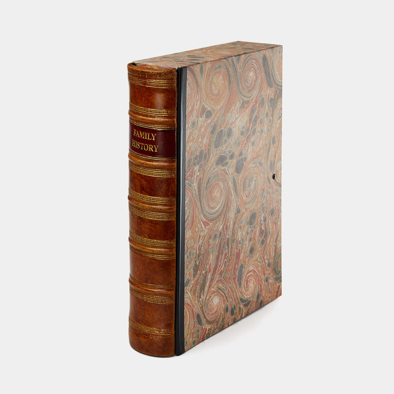 Rodinný box v podobě historické knihy, hnědý-ANTORINI® (4284687843372)