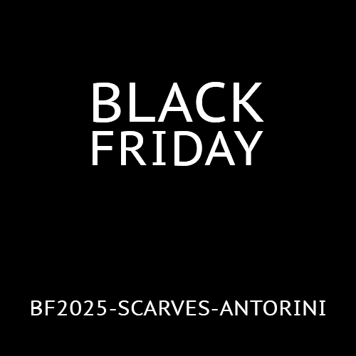 BLACK FRIDAY na šátky ANTORINI - BF2025-SCARVES-ANTORINI