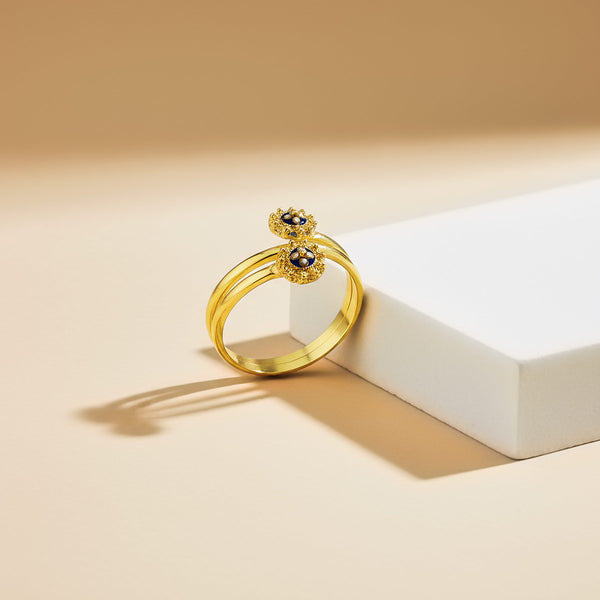 Stříbrný dámský prsten Saint, stříbro 925/1000, 2 g, pozlaceno