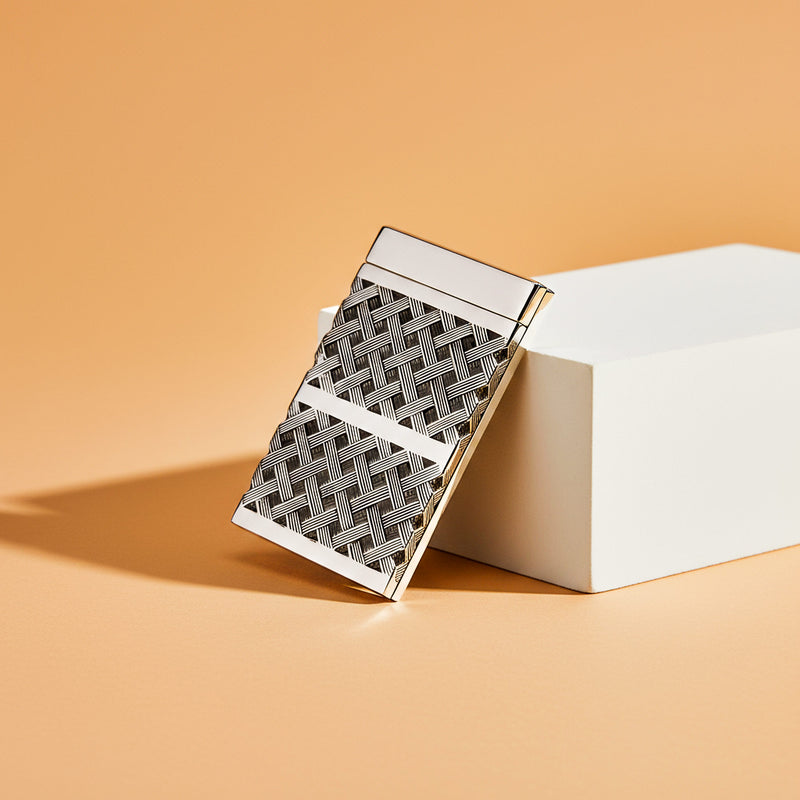 Stylové postříbřené pouzdro na vizitky