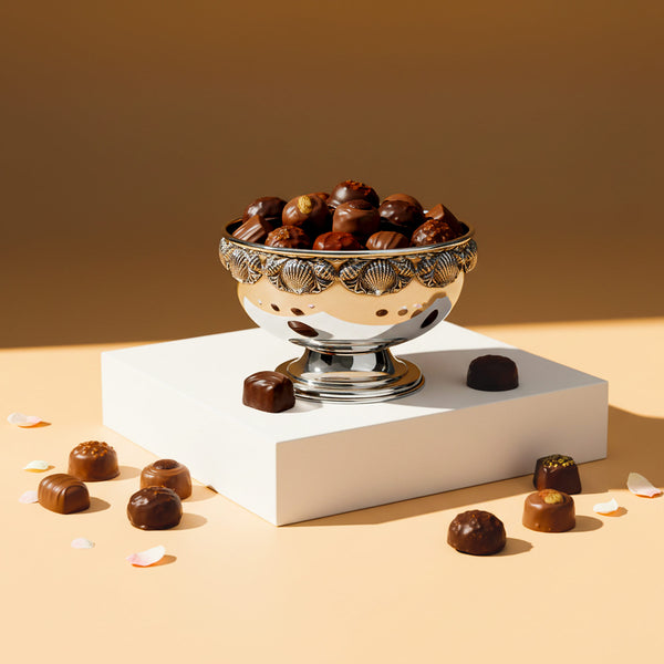 Bonboniéra / miska s motivem mušliček a lastur