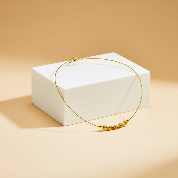 Elegantní náhrdelník Sfera, stříbro 925/1000, 3,5 g, pozlaceno