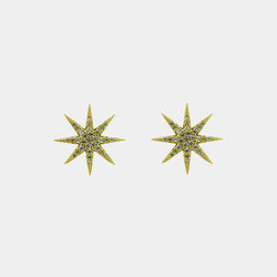 Dámské náušnice Stars, stříbro 925/1000, 1,7 g, pozlaceno