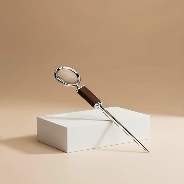 Stříbrná lupa a nůž na dopisy, stříbro 925/1000, 30 g