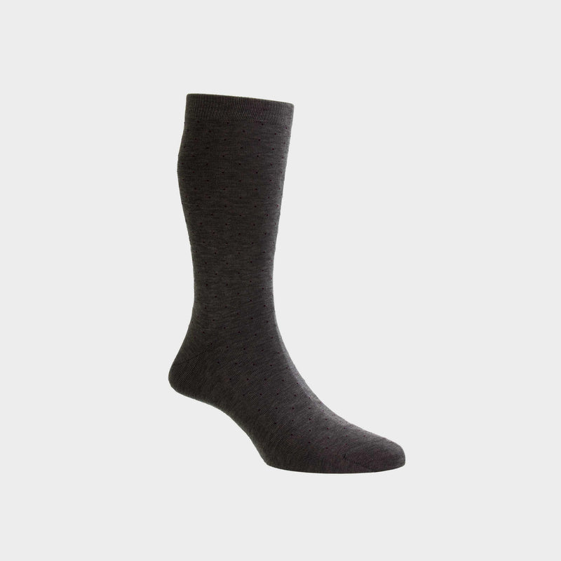 Luxusní ponožky ANTORINI Egyptian Cotton, šedé s puntíky