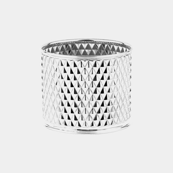 Podložka pod láhev na víno Geometric, postříbřeno