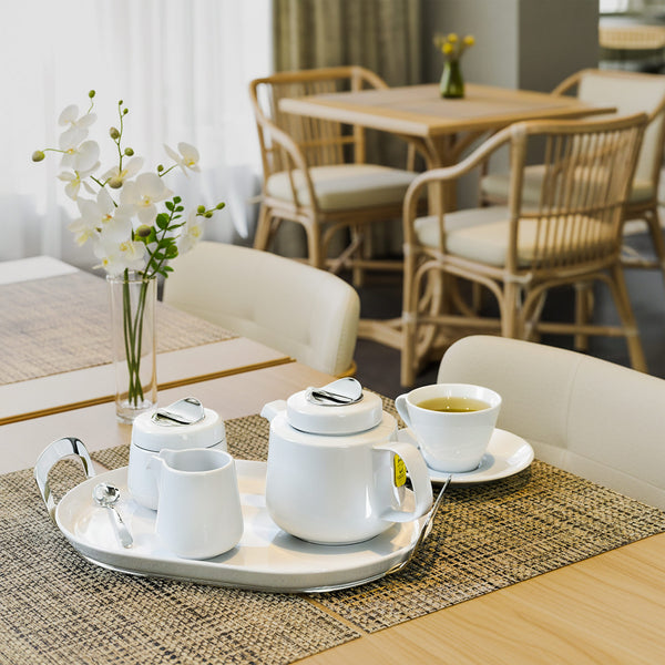 Čajový servírovací set, postříbřeno