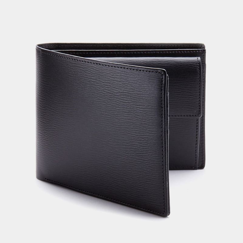 Slim kožená peněženka / Luxusní pouzdro na vizitky a karty, černé Terre