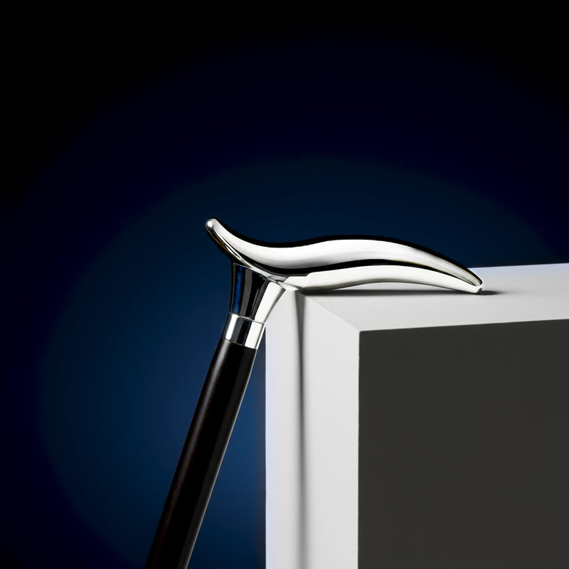 Vycházková hůl Elegance II. s postříbřenou rukojetí