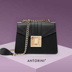 Luxusní černá kabelka ANTORINI Chantal-ANTORINI®