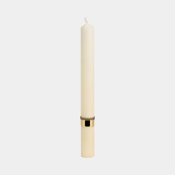 Pamětní křestní svíce s korunkou, pozlaceno-ANTORINI®