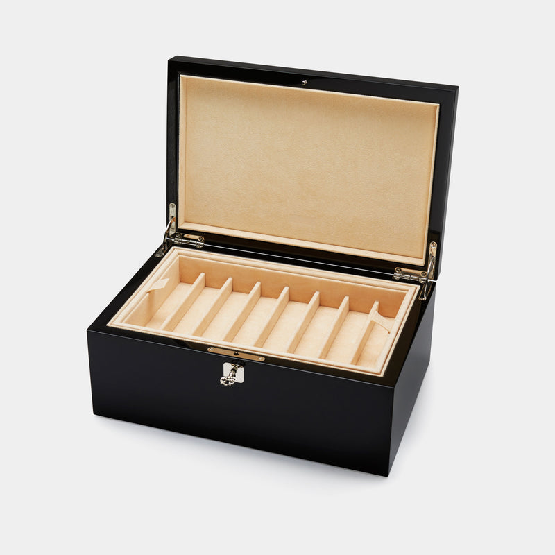 Luxusní box na psací potřeby ANTORINI, černý lak-ANTORINI®