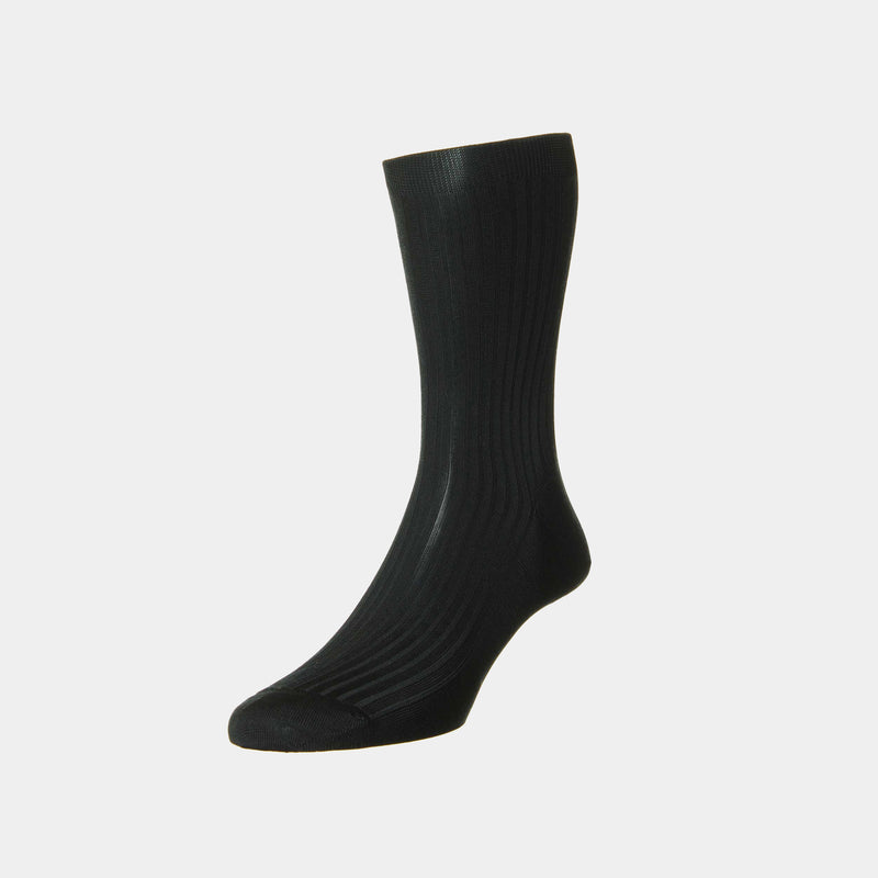 Luxusní hedvábné ponožky ANTORINI Night, černé-ANTORINI®