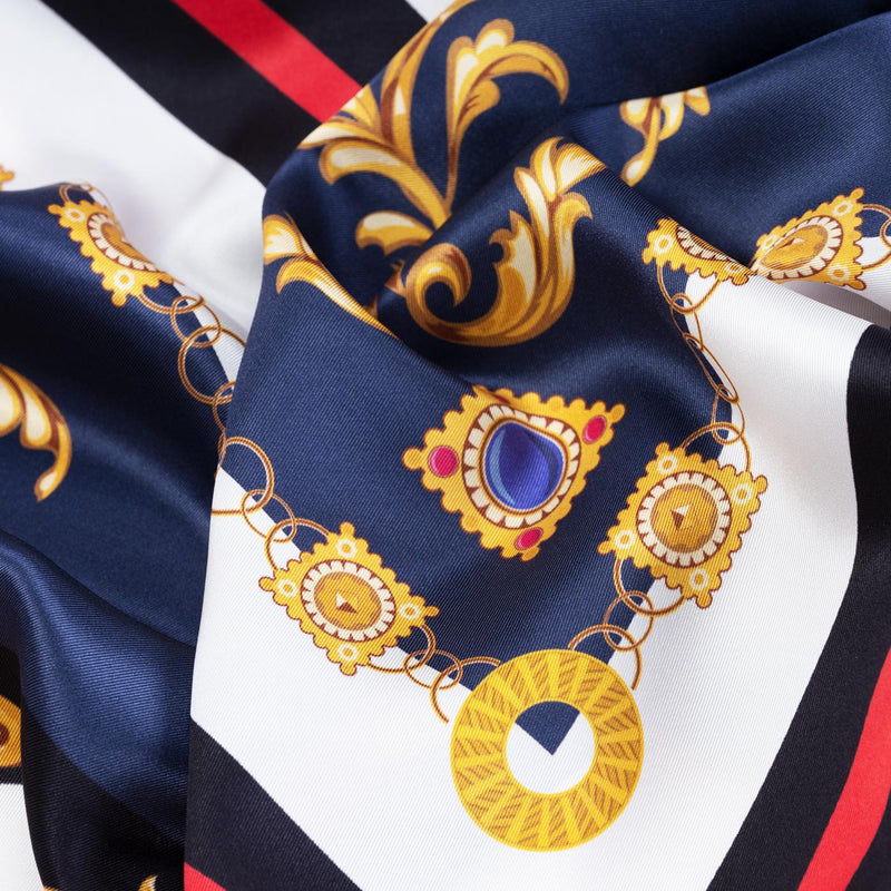 Luxusní šátek ANTORINI Imperiale, modrý-ANTORINI®