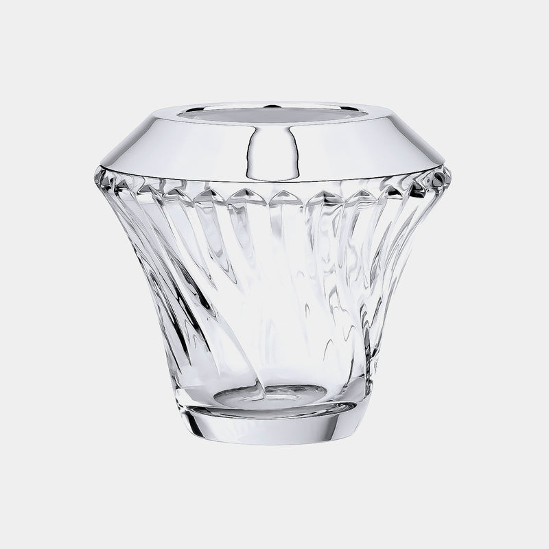 Křišťálová váza Ellie s postříbřenou dekorací-ANTORINI®