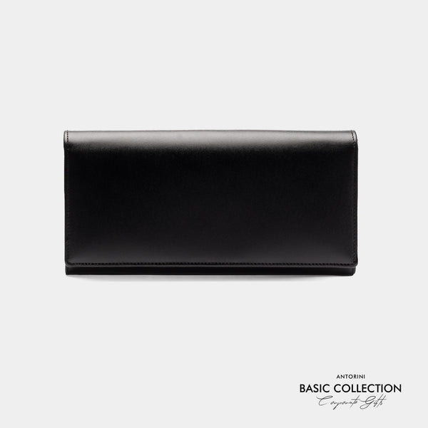 Dámská kožená peněženka černá SATIN - KORPORÁTNÍ DÁRKY / BASIC COLLECTION