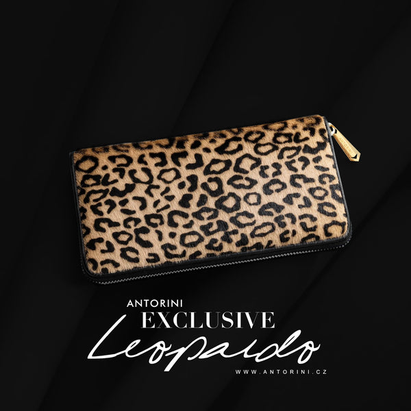 dámská luxusní leopardí peněženka