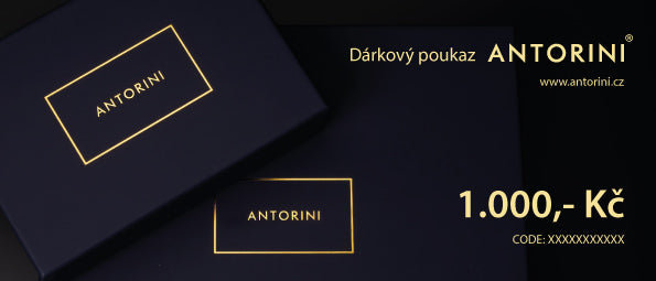 Dárkový poukaz ANTORINI - 1.000 Kč