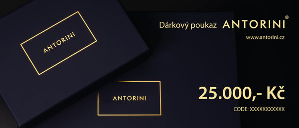 Dárkový poukaz ANTORINI - 25.000 Kč