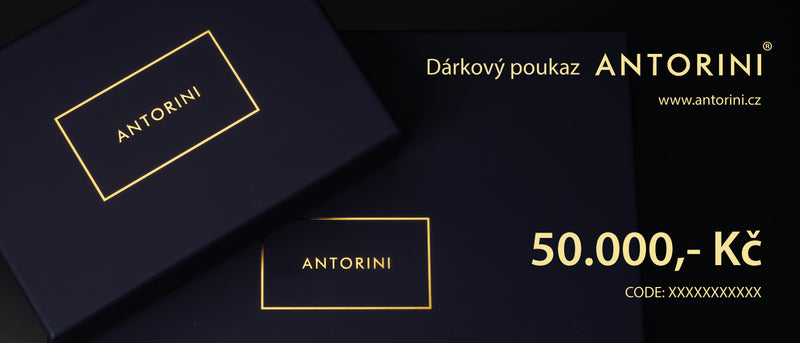Dárkový poukaz ANTORINI - 50.000 Kč