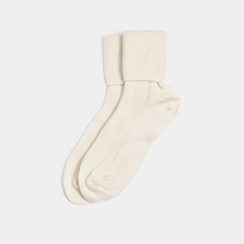 Dámské kašmírové ponožky, krémové-ANTORINI®