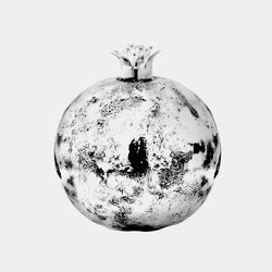 Dekorativní předmět - Granátové jablko, postříbřeno