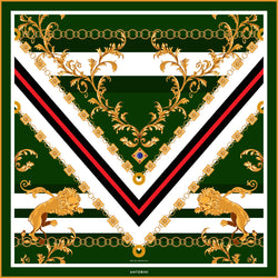 Luxusní šátek ANTORINI Imperiale, zelený-ANTORINI®