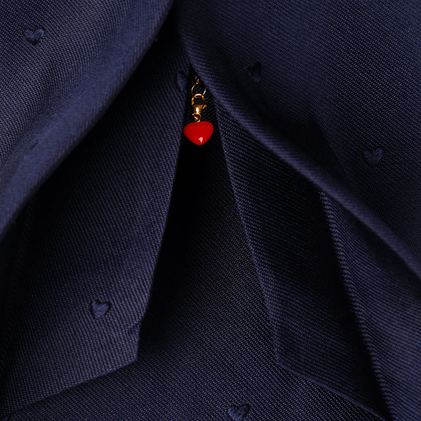 Luxusní kravata s ukrytým srdíčkem z pravého korálu, limitovaná edice-ANTORINI® (4165554995244)
