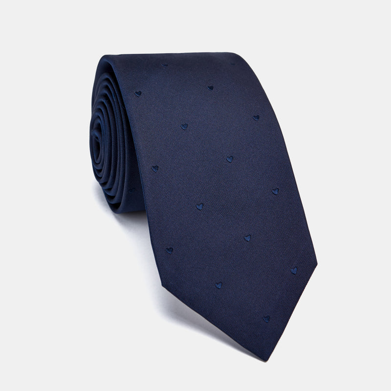 Luxusní kravata z lásky, s korálovým srdíčkem, limitovaná edice (4294359646252)