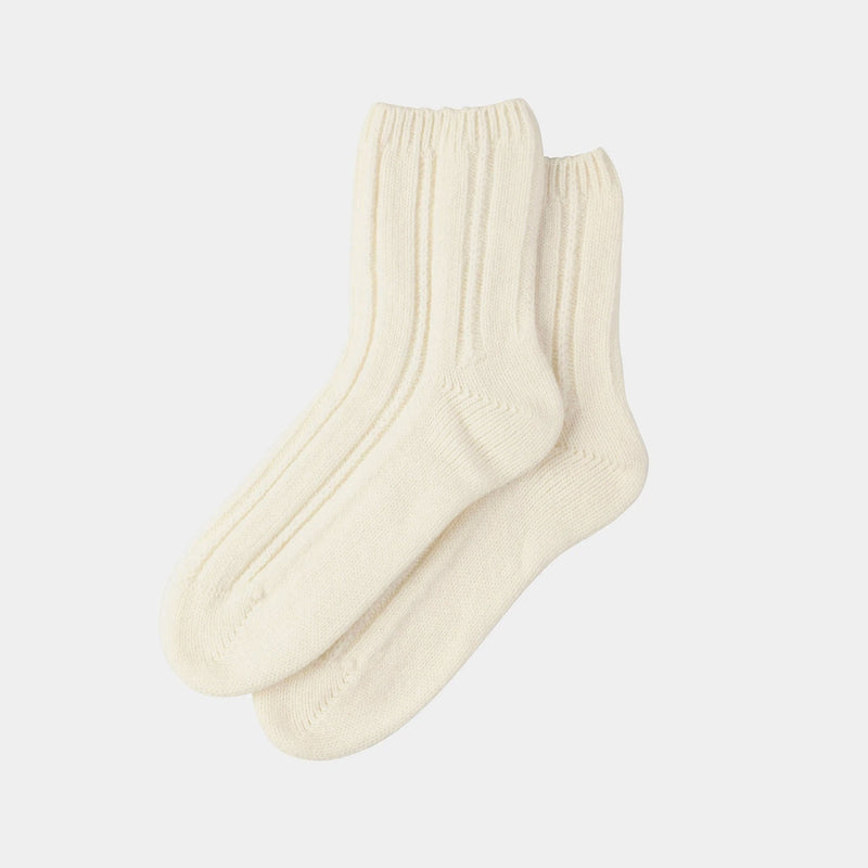 Luxusní dámské kašmírové ponožky, krémové-ANTORINI®