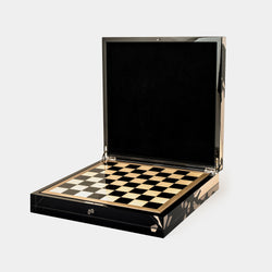 Dřevěné šachy | Šachová souprava z intarzovaného dřeva, World-ANTORINI®