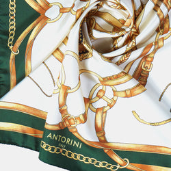 Zelený hedvábný šátek ANTORINI Jockey (4164619206700)