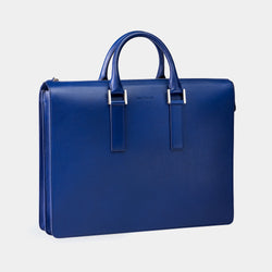 Pánská kožená aktovka Dapper Style, modrá (2981637488740)