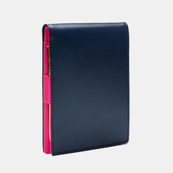 Dámský kožený zápisník, modro-růžový (4112233300012)