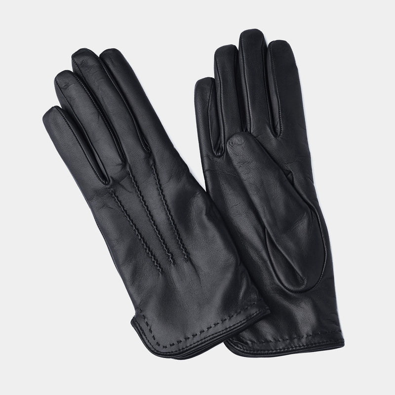 Dámské zimní rukavice s vlněnou podšívkou, černé-ANTORINI® (4315628994604)
