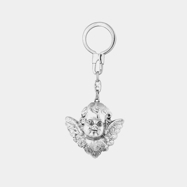 Stříbrný přívěsek na klíče Anděl (Cherubín), stříbro 925/1000, 12 g