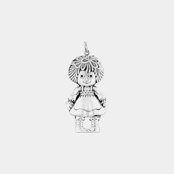 Stříbrný přívěsek na klíče - holčička, stříbro 925/1000, 6 g