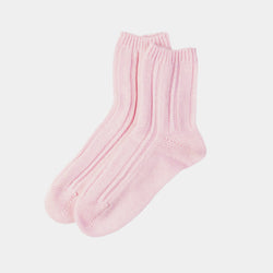 Luxusní dámské kašmírové ponožky, světle růžové-ANTORINI®
