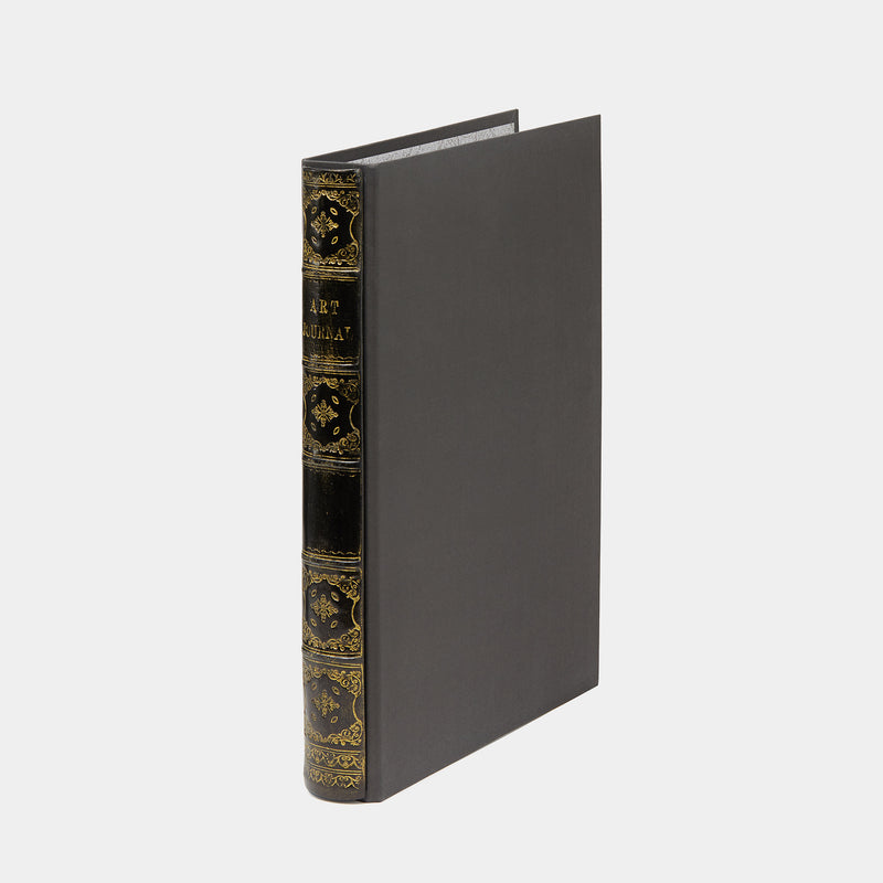 A4 Luxusní šanon s kroužkovou mechanikou, imitace historické knihy, černý-ANTORINI® (4119100522540)