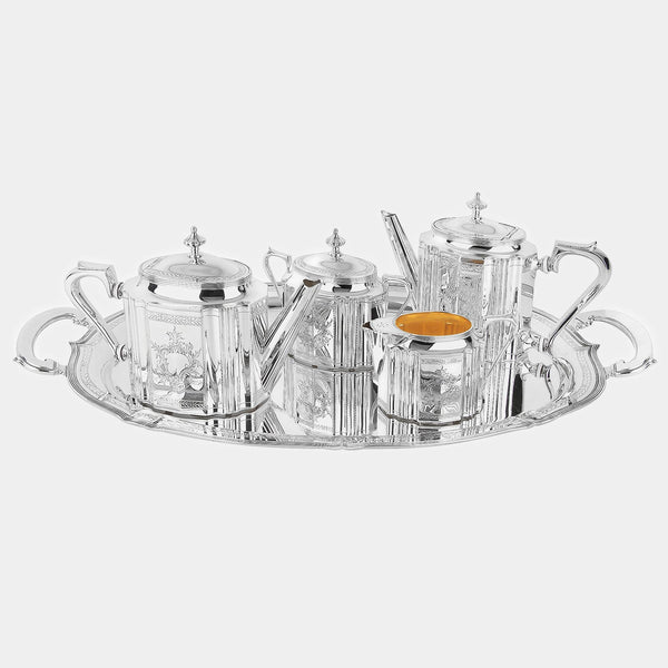 Anglický čajový a kávový set, stříbro 925/1000, 5255 g-ANTORINI®