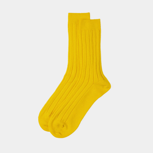 Žluté pánské kašmírové ponožky-ANTORINI® (4324099424300)